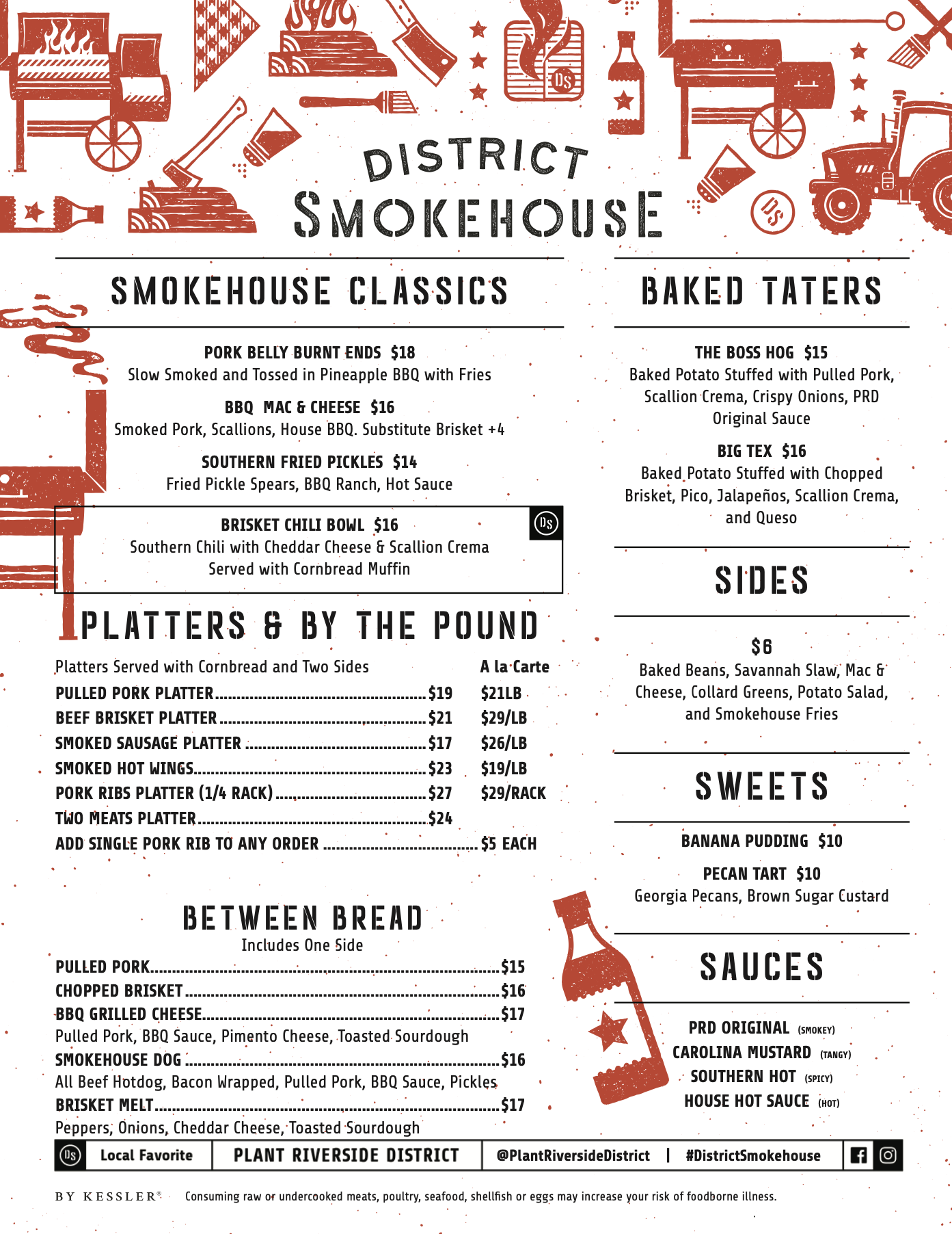 District Smokehouse Spring Menu